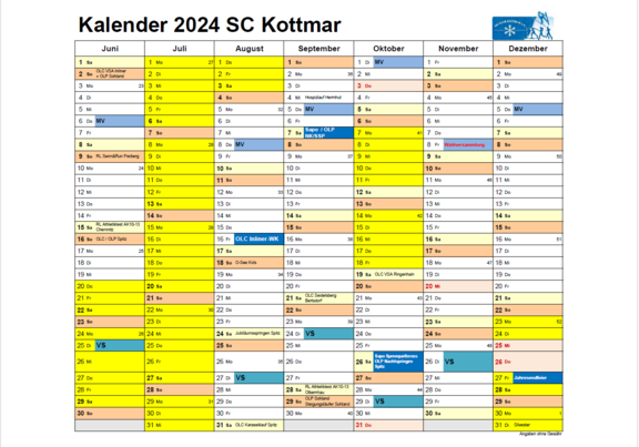 Kalender SCK 2024